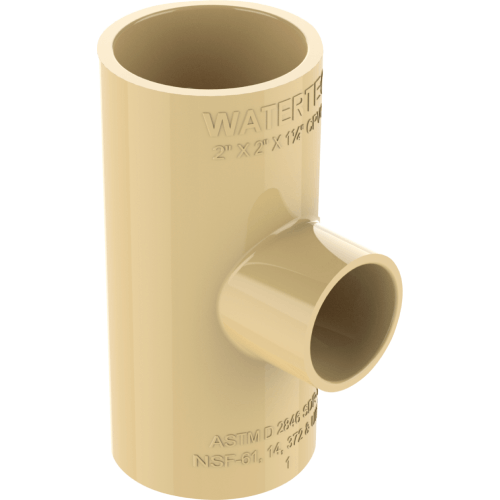 Cpvc Reducer Tee 2" X 2" X 1 1/4"